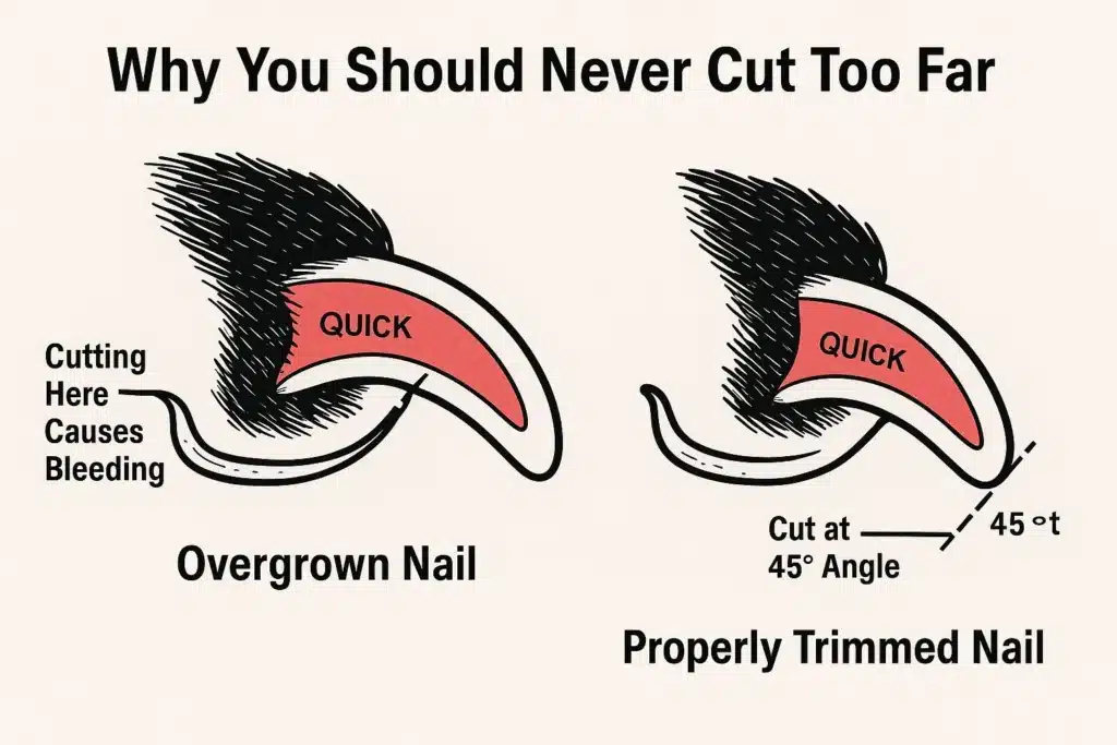 properly trimmed dog nails properly trimmed dog nails