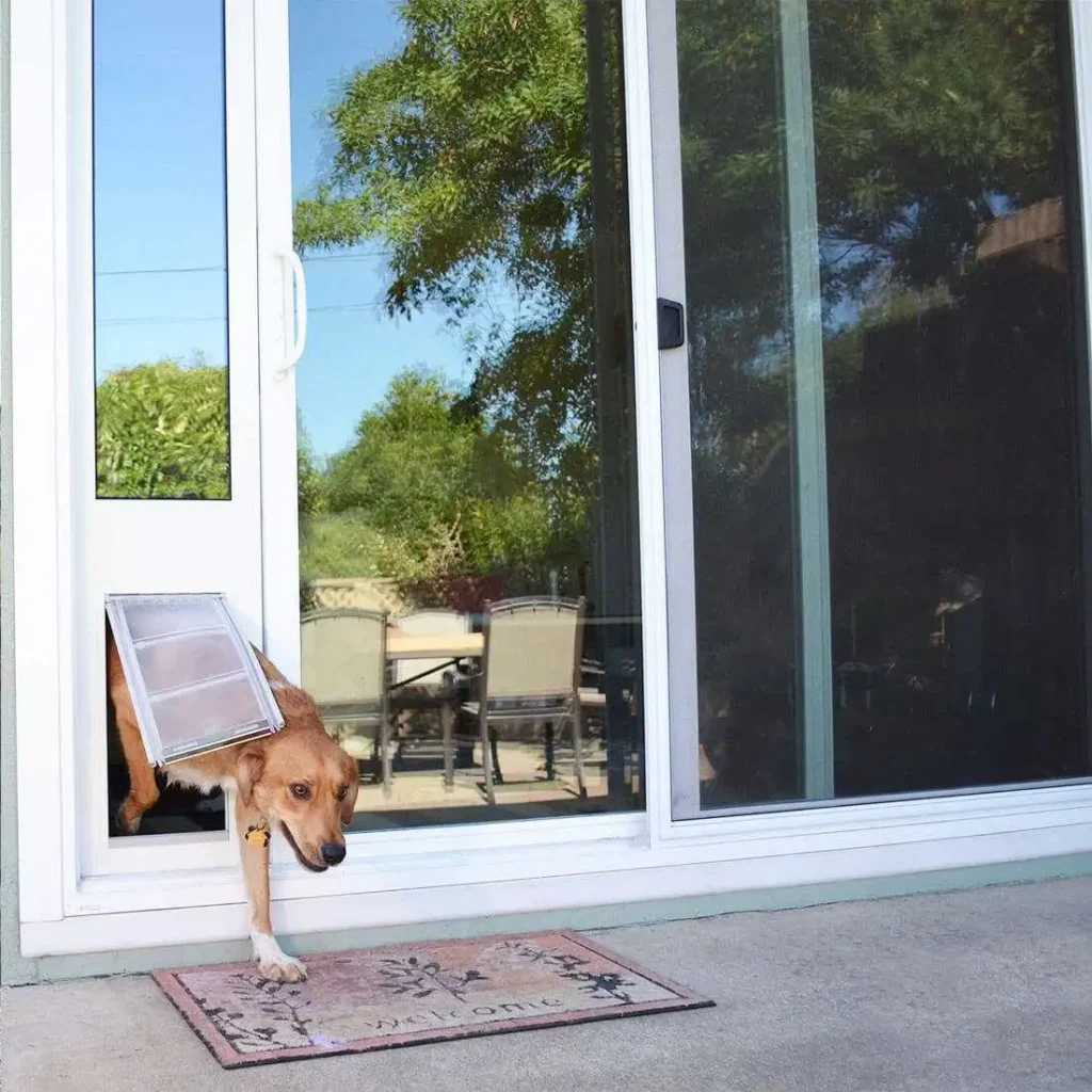 dog door for sliding glass door