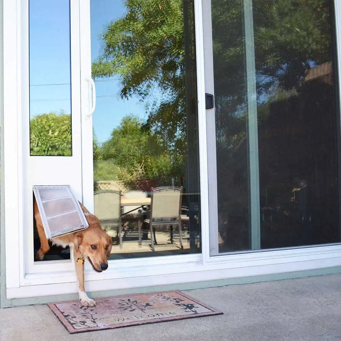 dog door for sliding glass door