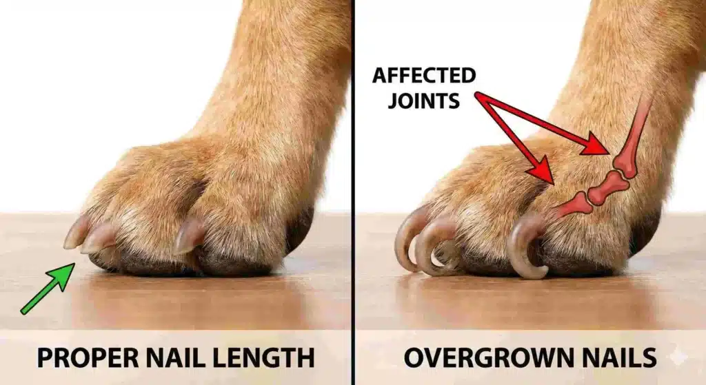 dog nails anatomy