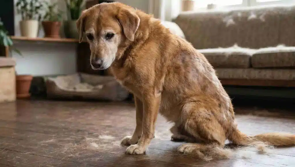 Dog losing hair