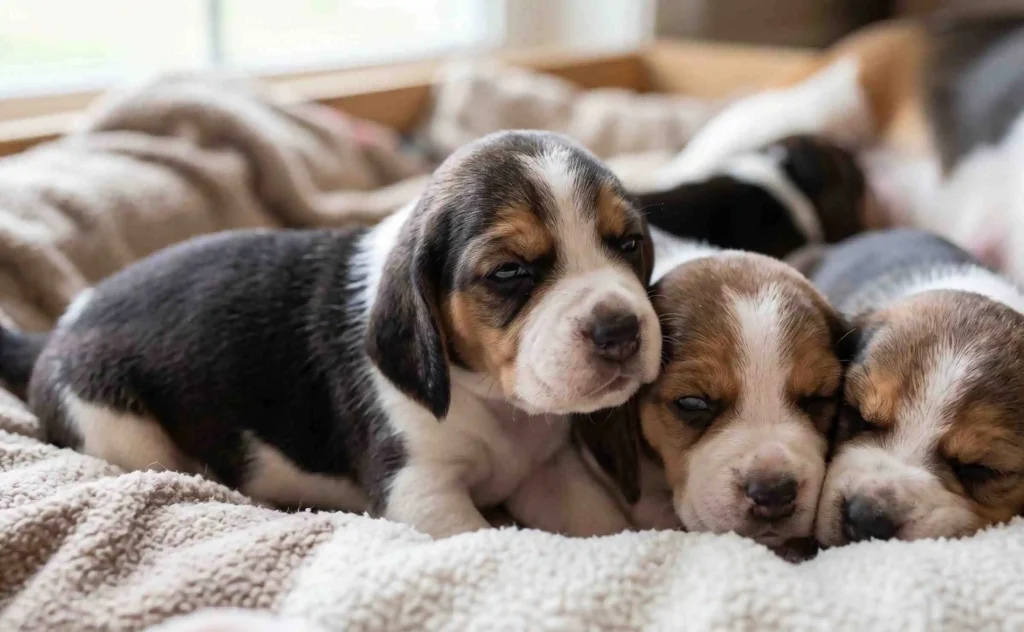 when do puppies open their eyes